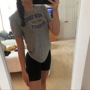 Gray NYU Under Armour Shirt